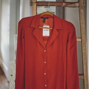 Rust blouse nwt from forever 21